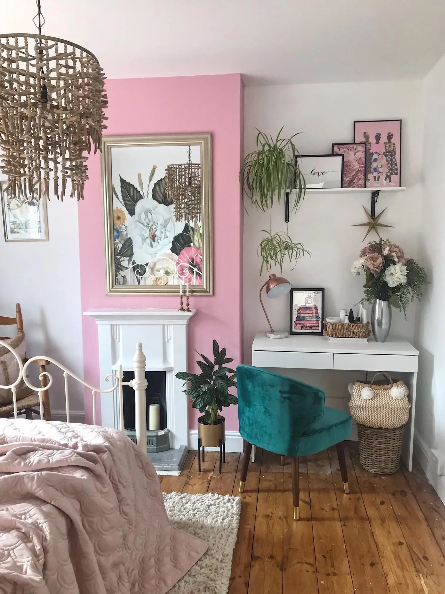 Updating our Bedroom With Valspar Pink Paint
