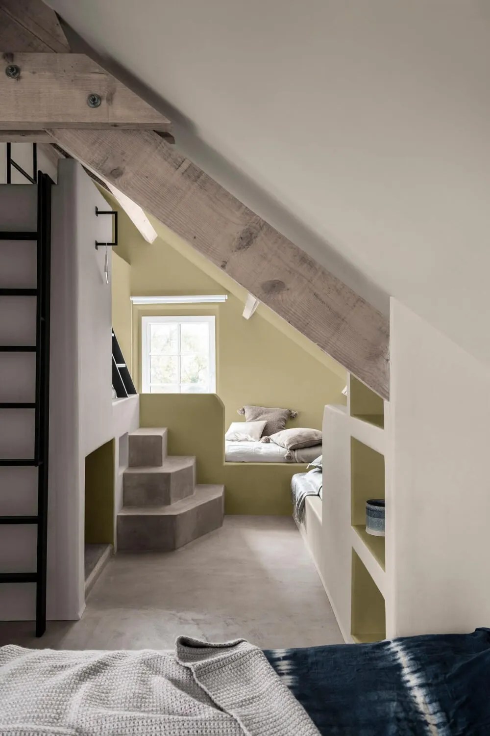 loft conversion bedroom with built in beds