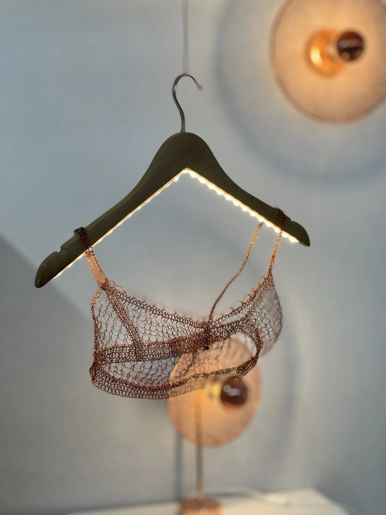 wired bra sculpture