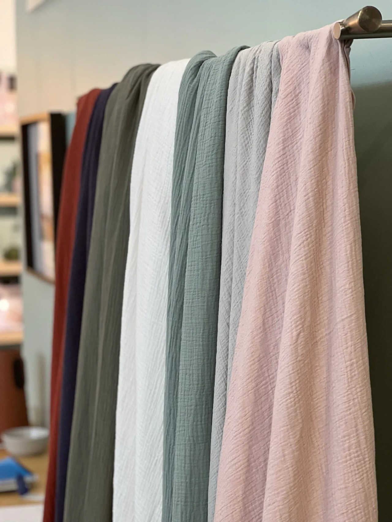 linen throws in many different colours