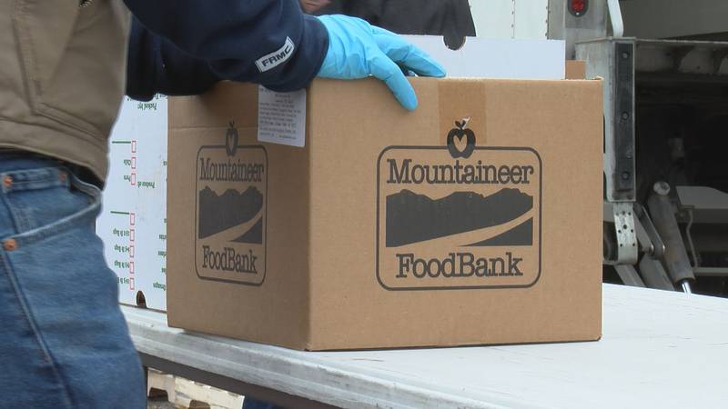 File photo of a Mountaineer Food Bank box.