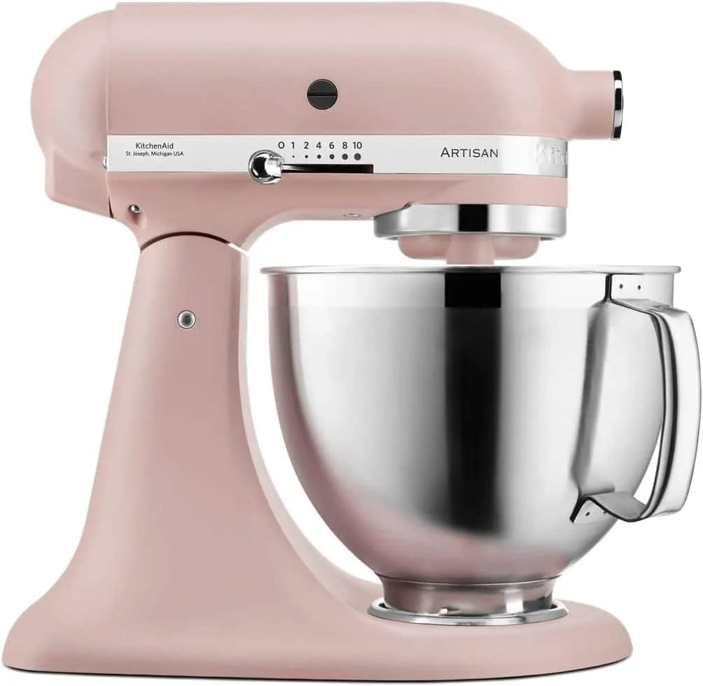 KitchenAid Artisan stand mixer in pink
