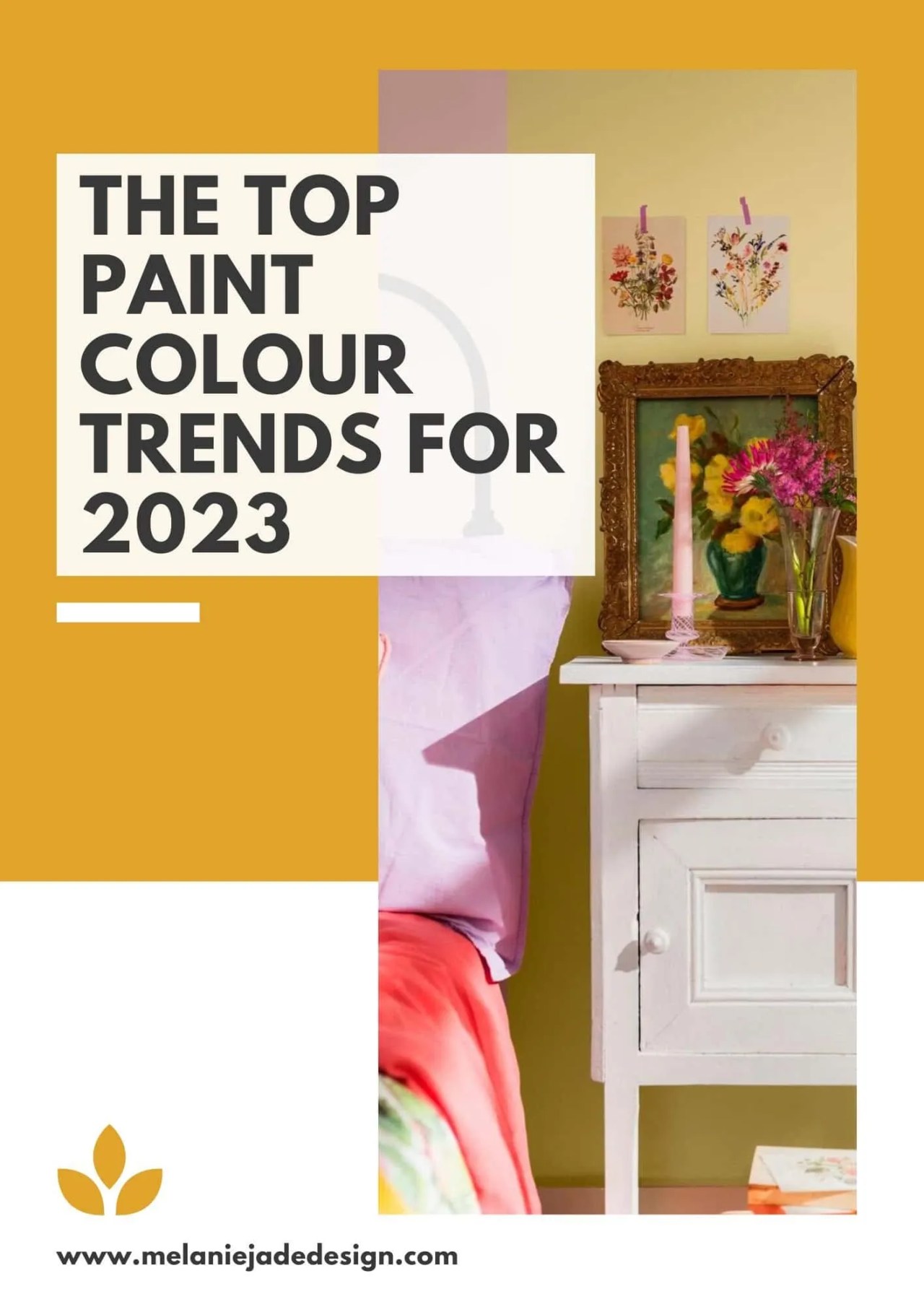 the top paint colour trends for 2023 in interior design pinterest pin