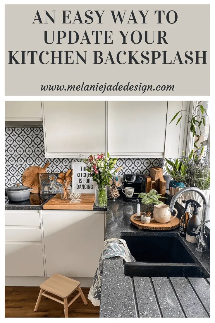 an easy way to update your kitchen backsplash