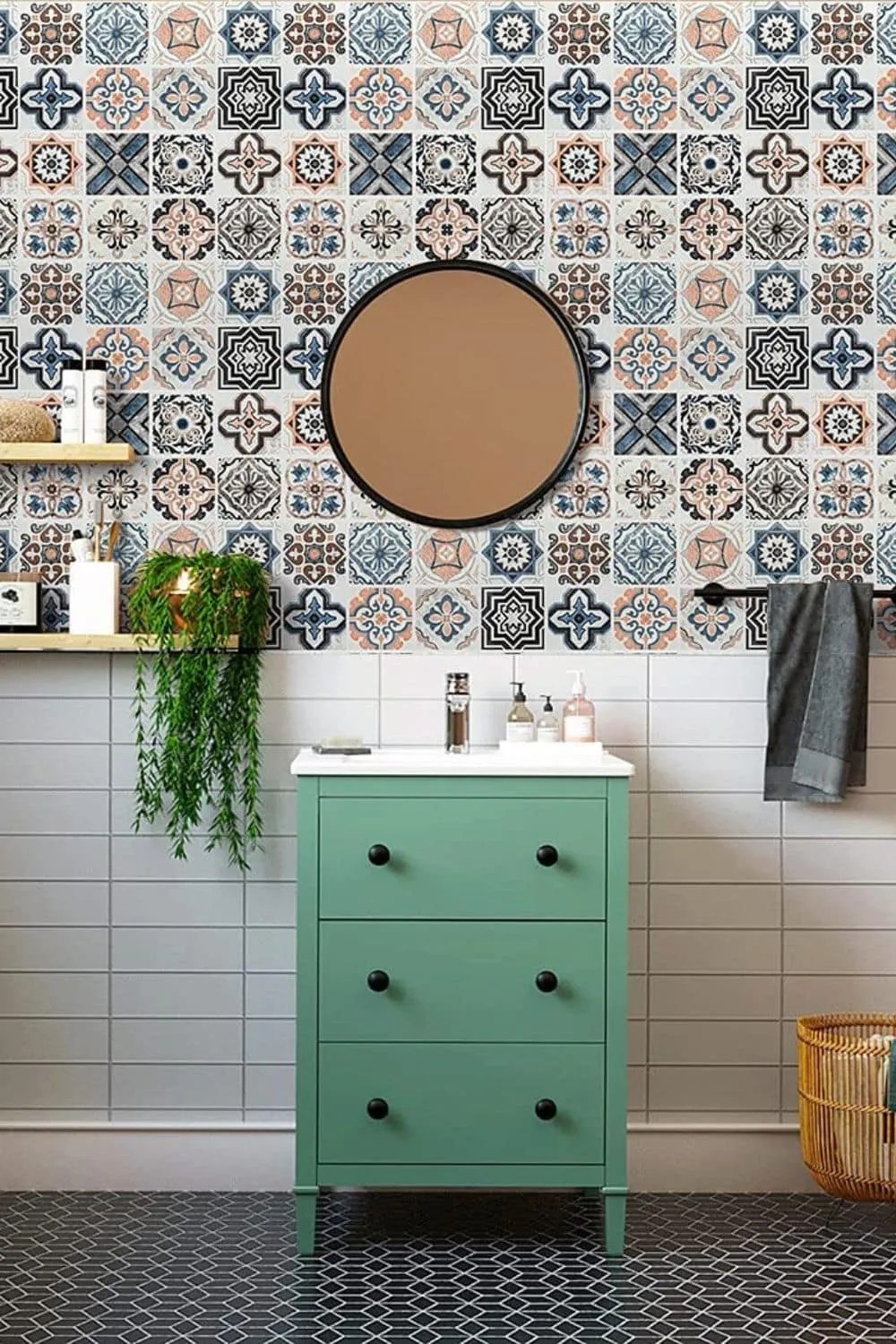 Bathroom Wallpaper Tiles – 10 Easy Ways to Update your Bathroom on a Budget
