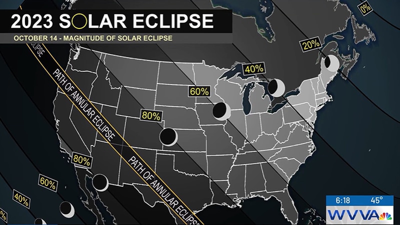 While the eclipse won't be fully visible here, we could see a partial solar eclipse if the...